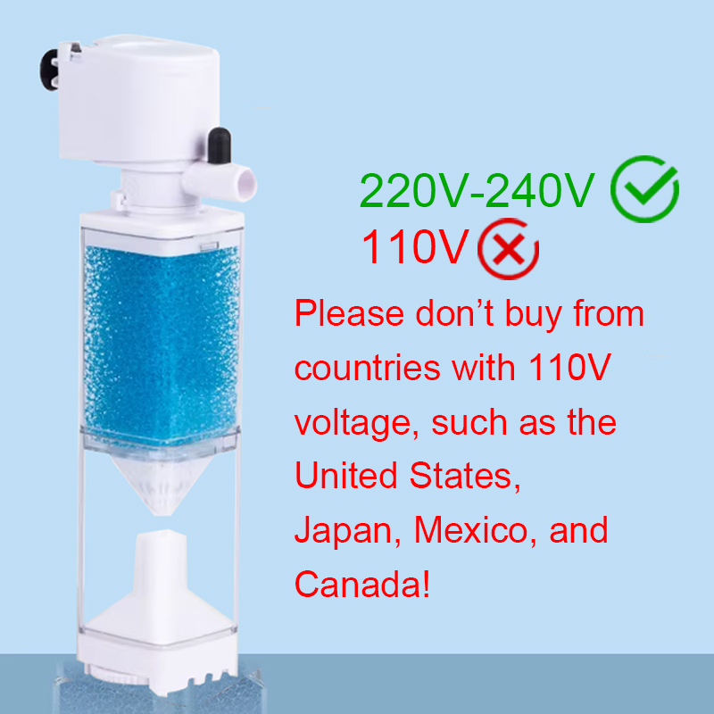 Marine Aquarium Overflow Box - Pompa Filtro per Acquario, Aeratore Subacqueo