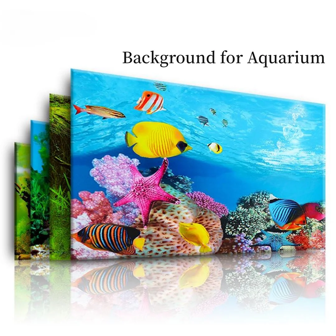 Marine Aquarium Hobby - Sfondo Acquario Adesivo 3D Poster Decorazione