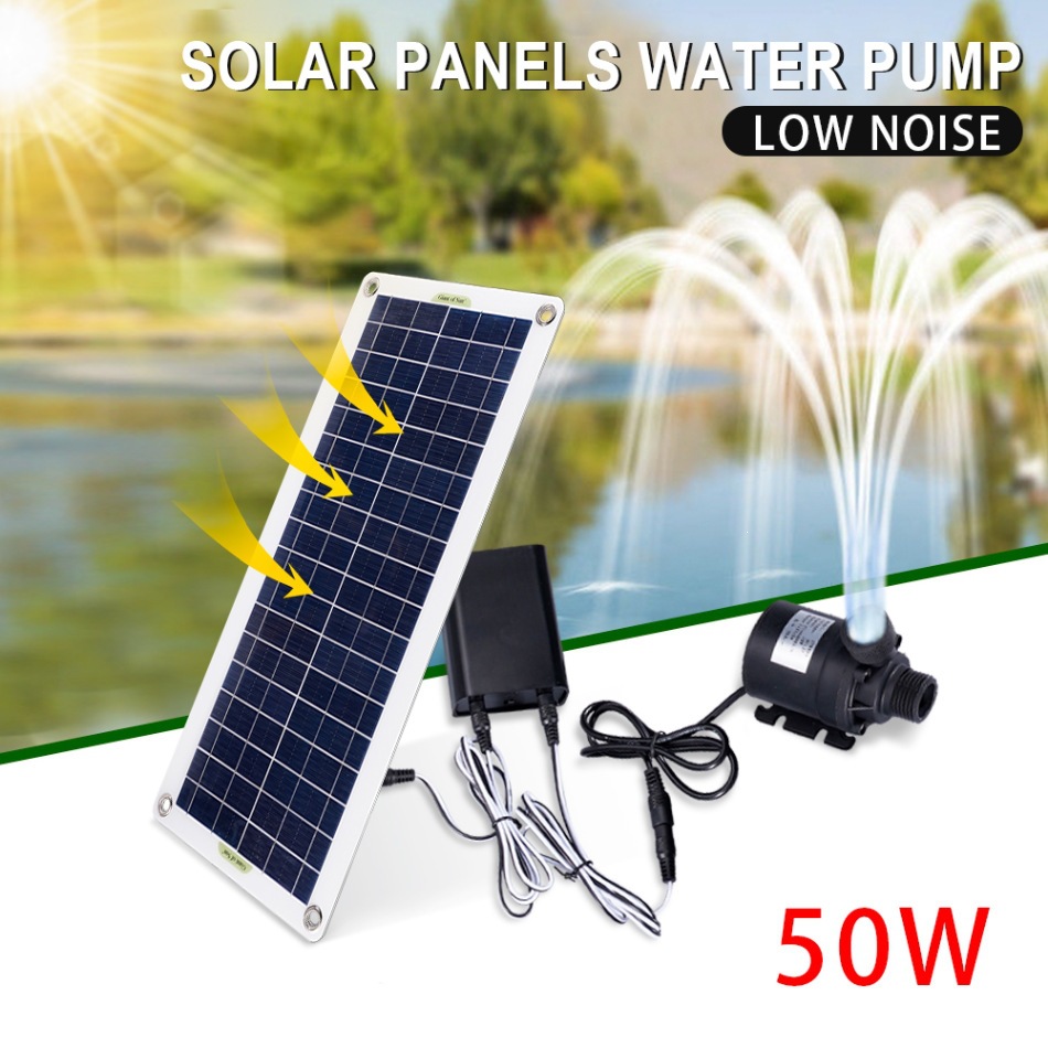 Marine Aquarium Equipment - Set Pompa Solare 50W, Motore DC