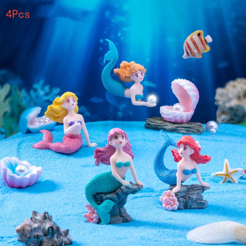 Set di 4 Ornamenti in Plastica - Marine Aquarium Hobby recensione e prezzo
