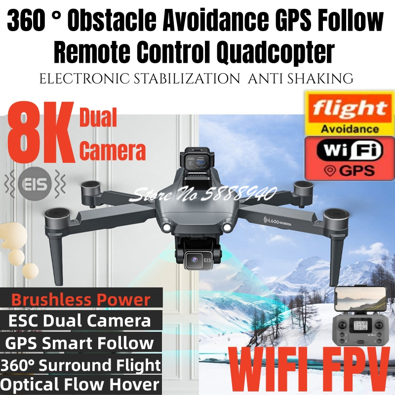 360 °   Drone RC con GPS e Evi - Overflow Box Dual recensione e prezzo