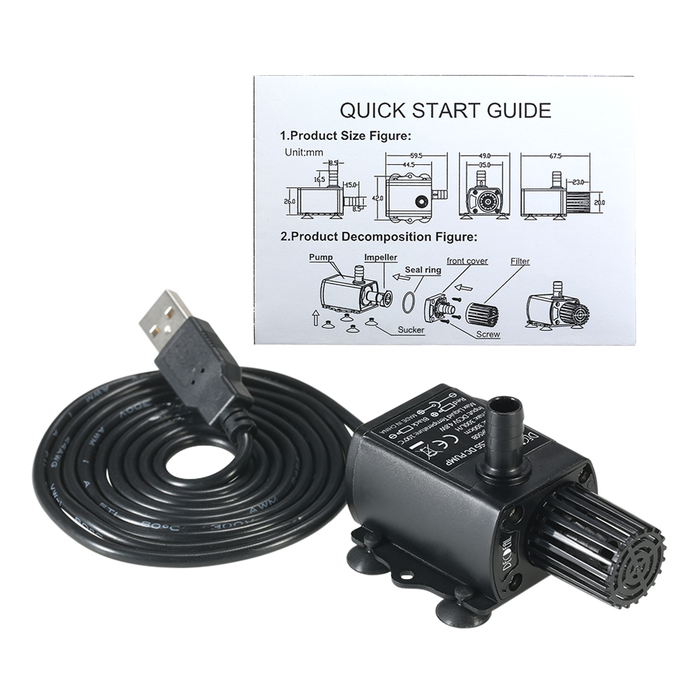 USB DC5V 4.8W Ultra-silenzioso - Marine Aquarium Equipment recensione e prezzo