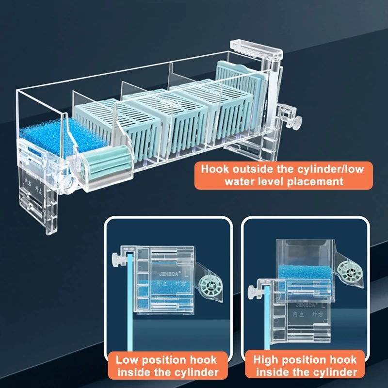 Rullo filtro cascata a parete  - Marine Aquarium Overflow Box recensione e prezzo